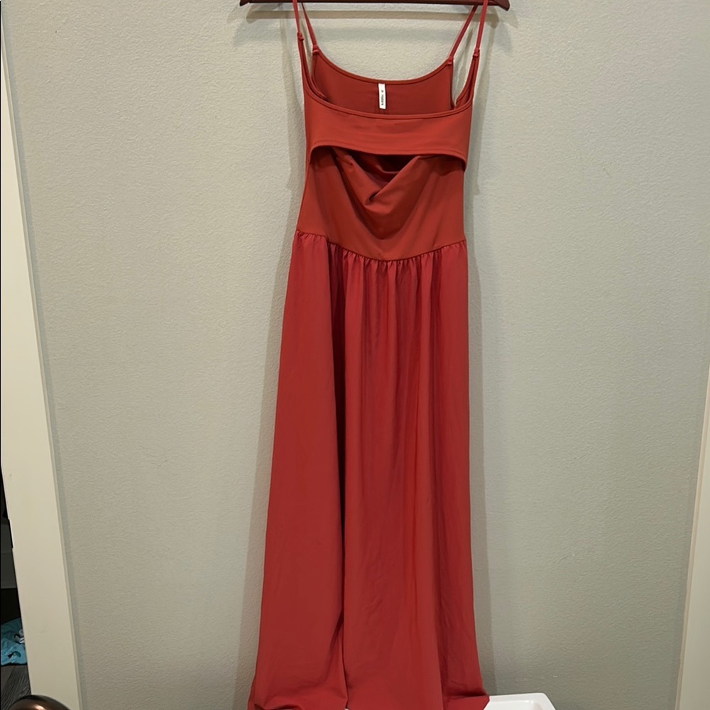 Elegant Red Maxi Dress